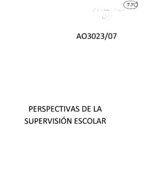 Perspectivas de la Supervisión Escolar