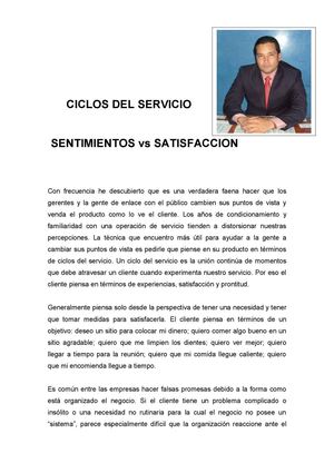 CICLOS DEL SERVICIO