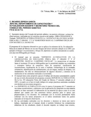 Deportes alternativos en la Licenciatura en Educación Física del 2° grado 3° y 4° semestres manual campismo escolar
