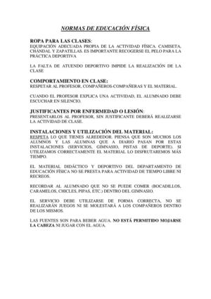 Normas de Clase