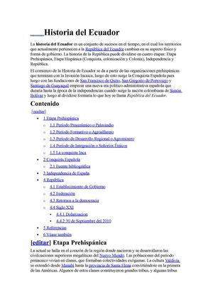HIstoria del Ecuador