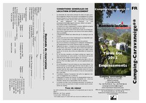 Emplacement Eté 2012
