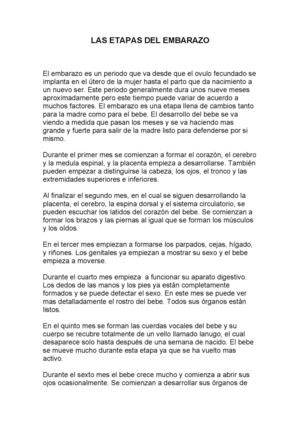Embarazo Mes A Mes Desarrollo Del Feto Y Cambios En La Madre