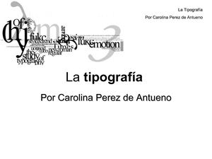 Tipografía