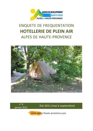 Fréquentation des campings dans les Alpes de Haute-Provence - été 2011