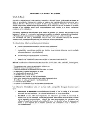 INDICADORES DEL ESTADO NUTRICIONAL