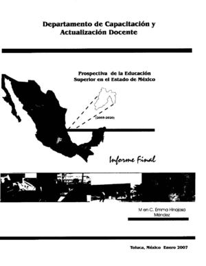 Prospectiva de la Educación Superior en el Estado de México