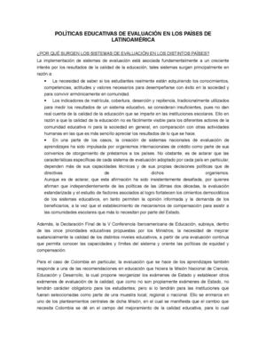 POLÍTICAS EVALUACIÓN EDUCATIVA