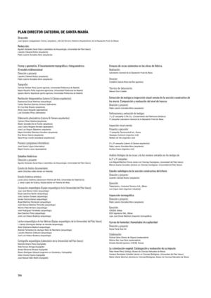 Plan Director Catedral Santa María de Vitoria: Ficha técnica