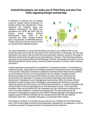Android app development 
