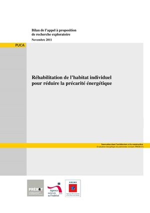 RÉHABILITATION DE L'HABITAT IND. POUR RÉDUIRE LA PRÉCARITÉ ÉNERGÉTIQUE