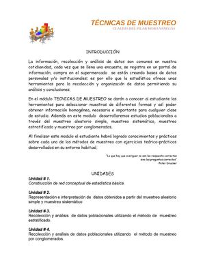 Técnicas de Muestreo