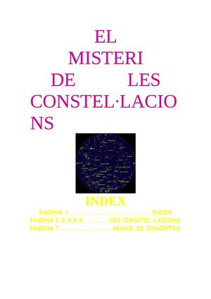 El misteri de les constel·lacions 