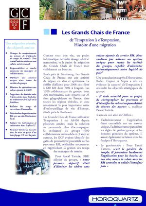 GRANDS CHAIS DE FRANCE - de Temptation à eTemptation,