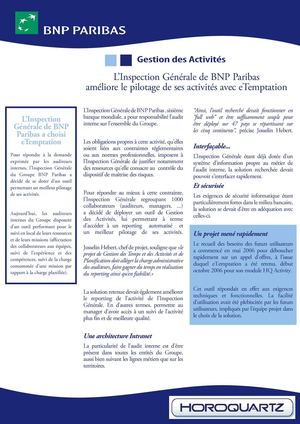 temoignage - BNP PARIBAS