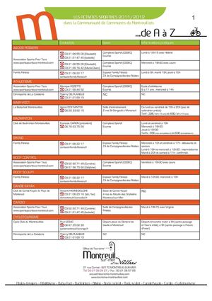 associations sportives