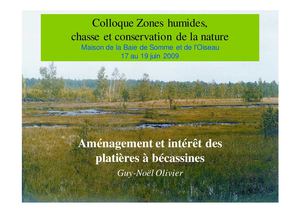 Aménagement bécassine