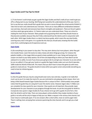 Zygor Guides and 9 Top Tips For WoW