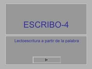 LECTOESCRITURA - ESCRIBO 4