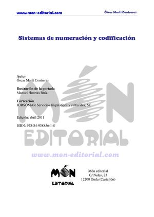 CATÁLOGO Sistemas de numeracion
