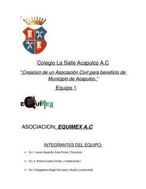 ensayo equimex espa;ol