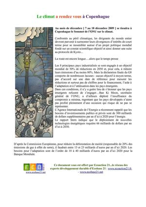 LeclimatarendezvousacopenhagueAssociationnouveauxmedias