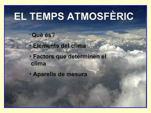 El temps atmosfèric