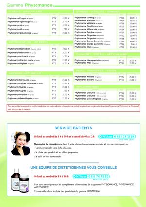 Bon de commande Physiomance Therascience 