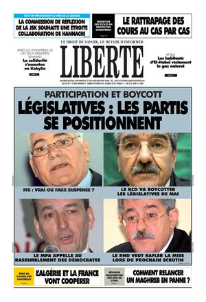 Liberte du 18 Février 2012