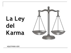 La Ley del Karma