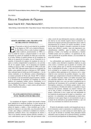 Etica y donacion de organos