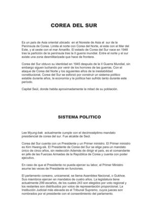 Politica Corea del sur