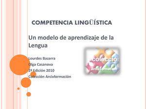 Competencia Lingüística