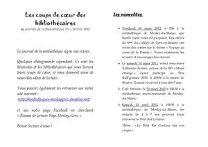 Coups de coeur des bibliothécaires n°1
