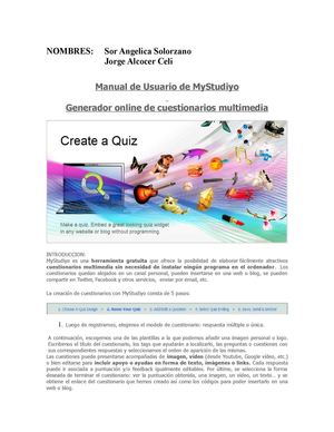 Manual de Usuario MyStudiyo