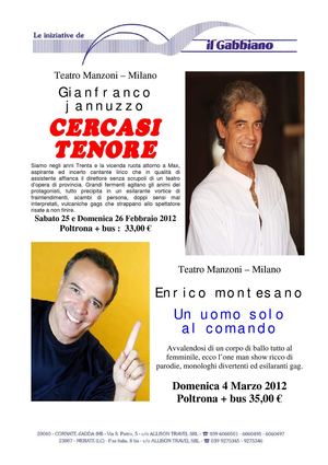 Le iniziative del gabbiano a Febbraio