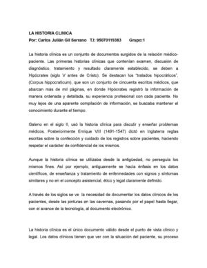 Historia clinica