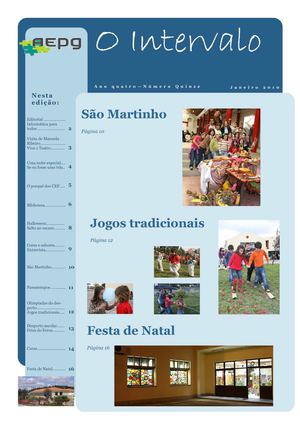 Jornal "O Intervalo" - Ano 5 - n.º 15 - janeiro 2010
