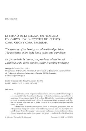 Cultura, cuerpo, valores humanos