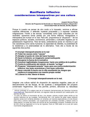 9. Manifiesto inflexivo