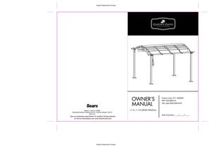 11 x 11 Ft. Curved Pergola Gazebo-Owner's Manual