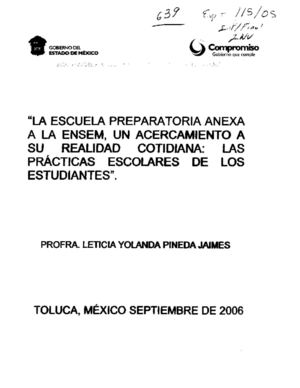 La escuela preparatoria anexa a la ENSEM, un acercamiento a su realidad cotidiana: las prácticas escolares de los estudiantes