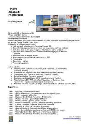 Presse book 2012, Pierre Arnaboldi