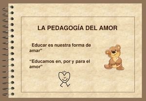 Pedagogía del amor