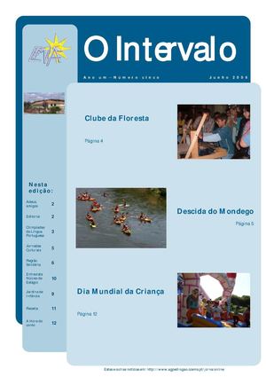 Jornal "O Intervalo" - Ano 1 - n.º 5 - junho 2006