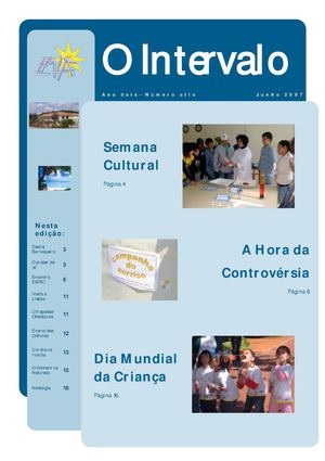 Jornal "O Intervalo" - Ano 2 - n.º 8 - junho 2007