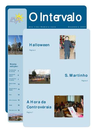 Jornal "O Intervalo" - Ano 3 - n.º 9 - dezembro 2007