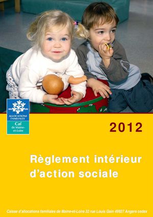 Réglement intérieur d'action sociale de la Caf de Maine-et-Loire