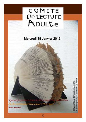 Comité de lecture janvier 2012