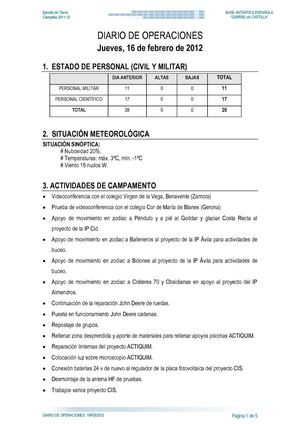 diario operaciones BAE Gabriel de castilla